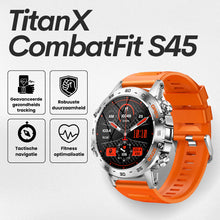 Afbeelding in Gallery-weergave laden, TitanX CombatFit S45 - Onverwoestbare gecertificeerd militair gezondheidshorloge (2025)