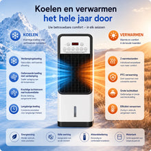 Afbeelding in Gallery-weergave laden, VrijKlima Max - Mobiele allround airconditioner – Koelen in de zomer, verwarming in de winter | Geen installatie nodig