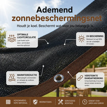 Afbeelding in Gallery-weergave laden, Zonbescherming Pro – Premium zonbeschermingsnet voor terras & tuin