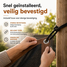 Afbeelding in Gallery-weergave laden, Zonbescherming Pro – Premium zonbeschermingsnet voor terras & tuin