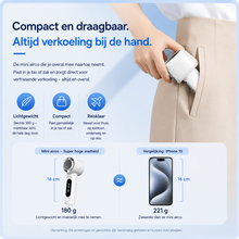 Afbeelding in Gallery-weergave laden, IJsBries Pro™ – Persoonlijke ventilator met actieve directe koeling — 199 standen, één druk op de knop en direct merkbaar koeler
