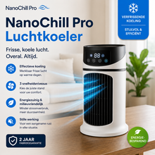 Afbeelding in Gallery-weergave laden, NanoChill Pro - Mobiele luchtkoeler – Geen installatie nodig | Koelt met één druk op de knop
